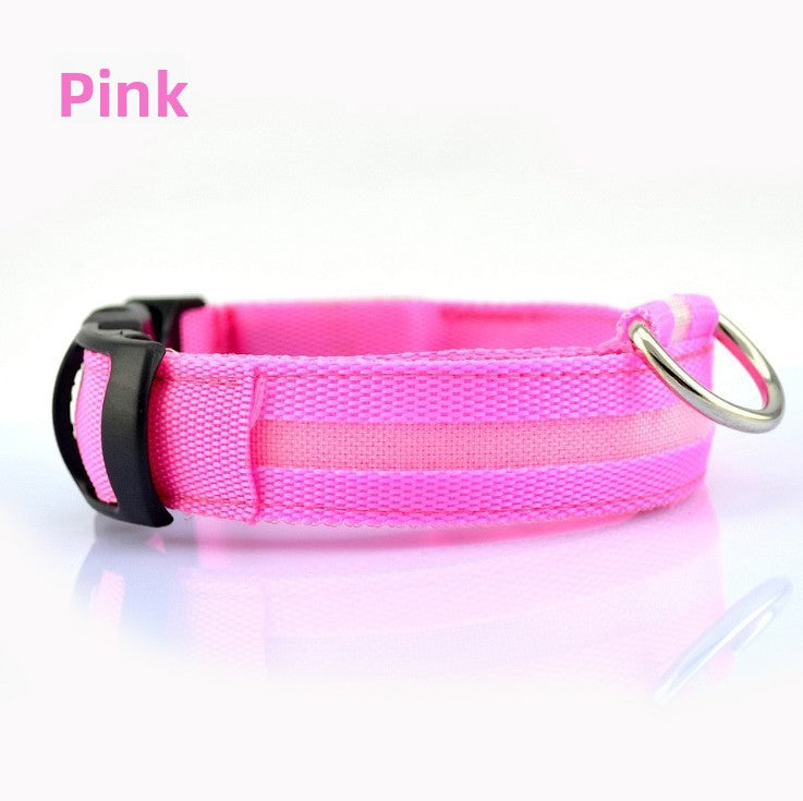 Adjustable LED Dog Collar with USB Charging