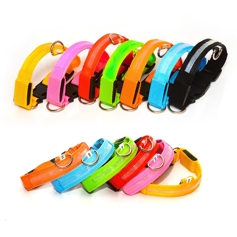 Adjustable LED Dog Collar with USB Charging