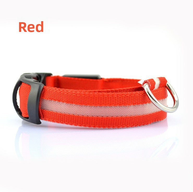 Adjustable LED Dog Collar with USB Charging